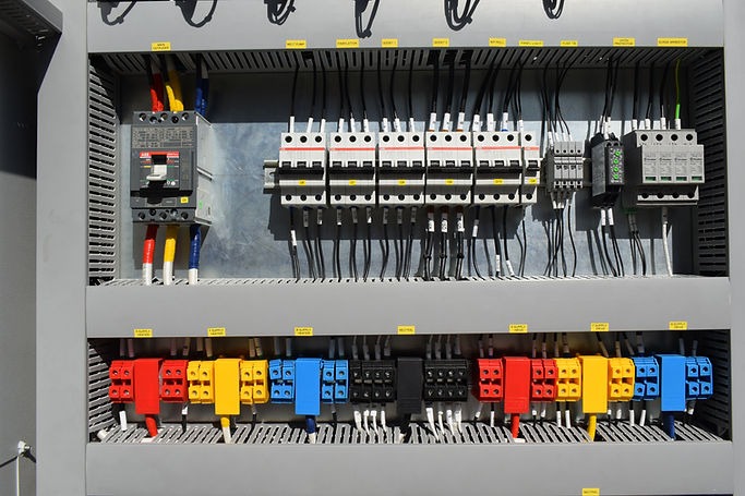 Completed MCC panel ready for installation