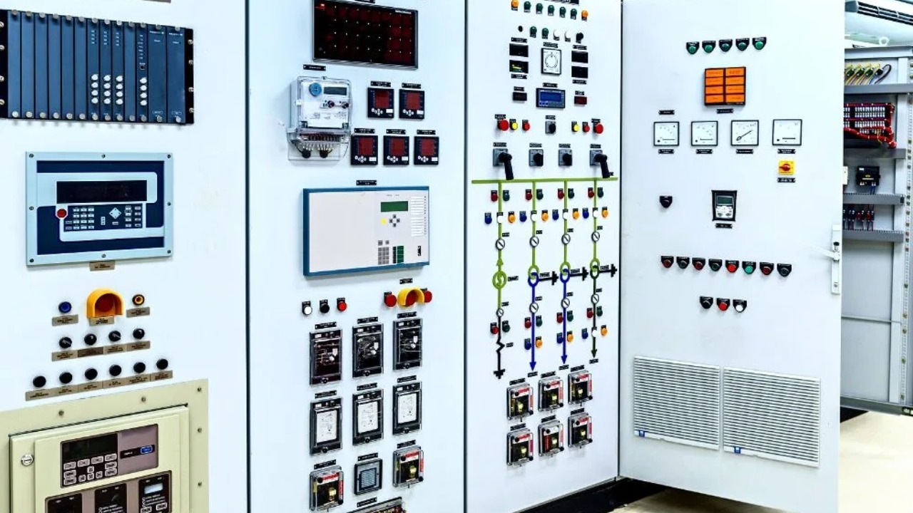 PLC control panel for biogas plant automation