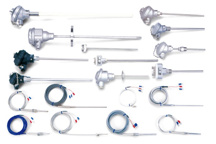 Thermocouple and RTD temperature sensors for industrial process control